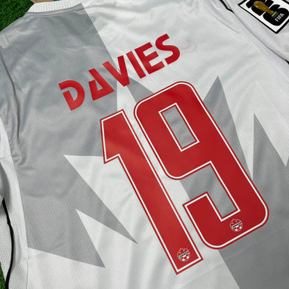 Alphonso Davies Canada 2026 World Cup Away White Football Jersey