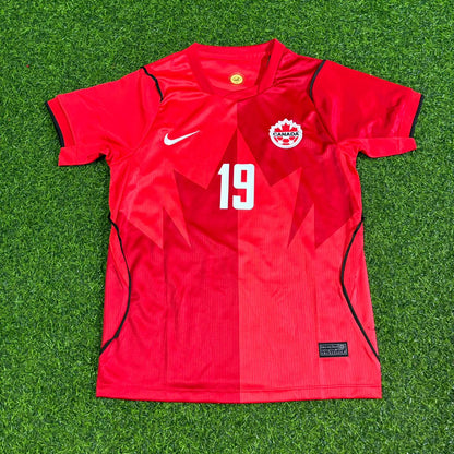 Canada World Cup 2026 Alphonso Davies Home Red Football Jersey