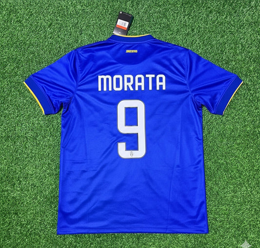 Alvaro Morata Juventus 2014/15 Retro Blue Football Jersey Collection