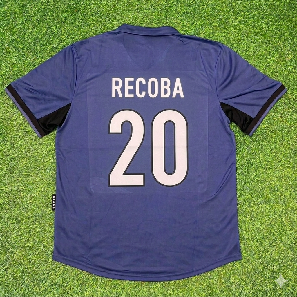 Álvaro Recoba #20 Inter Milan 1998-1999 Home Retro Football Jersey Kit