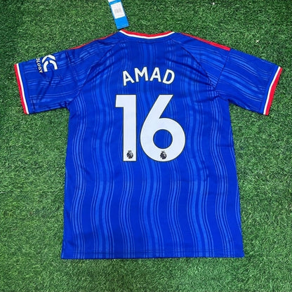 Amad Diallo #16 Manchester United Blue 2027 Football Jersey