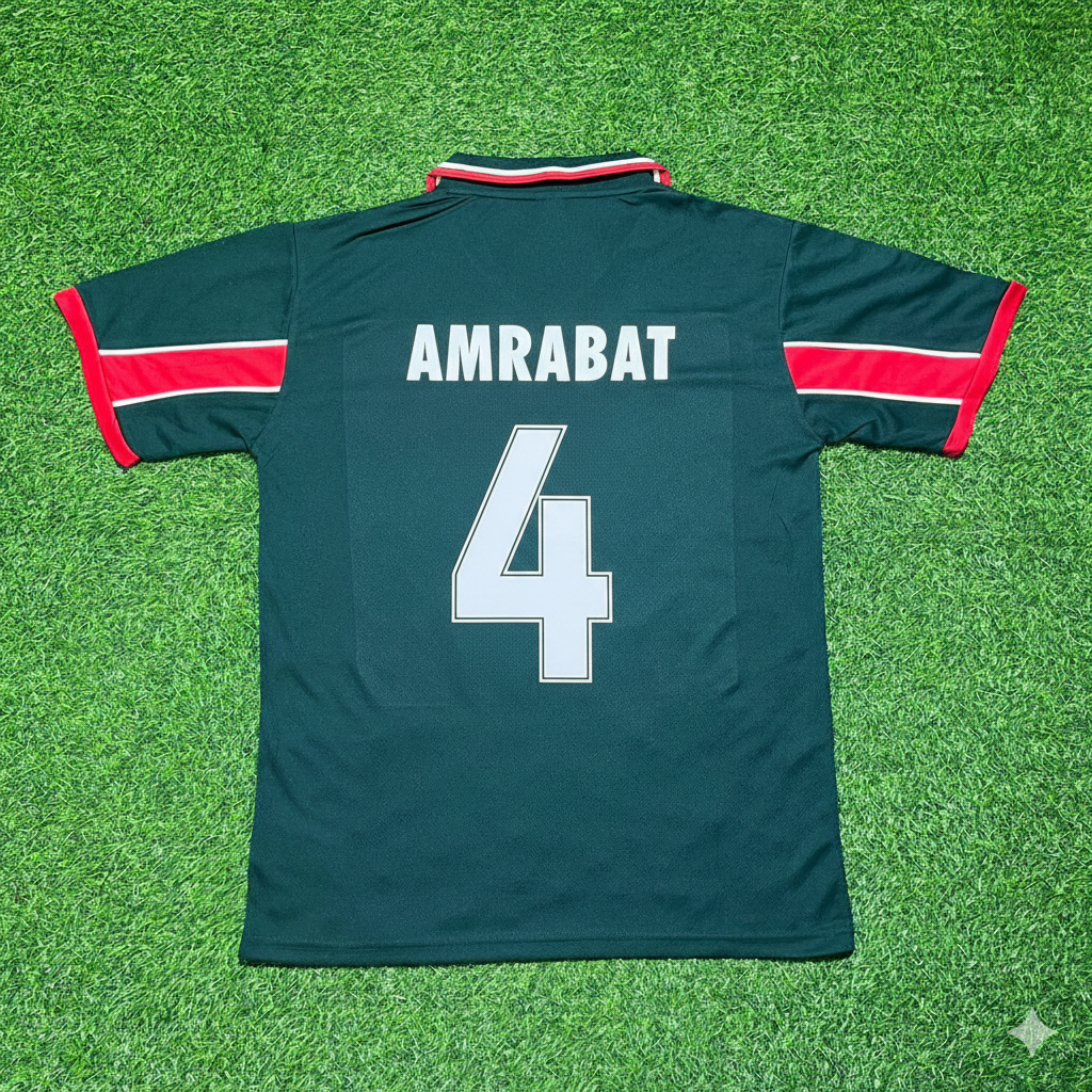 Sofyan Amrabat Morocco Home Retro Football Jersey Kit