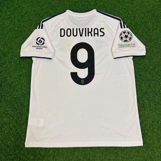 Anastasios Douvikas #9 Como 2027 Away Champions League Patch Football Jersey
