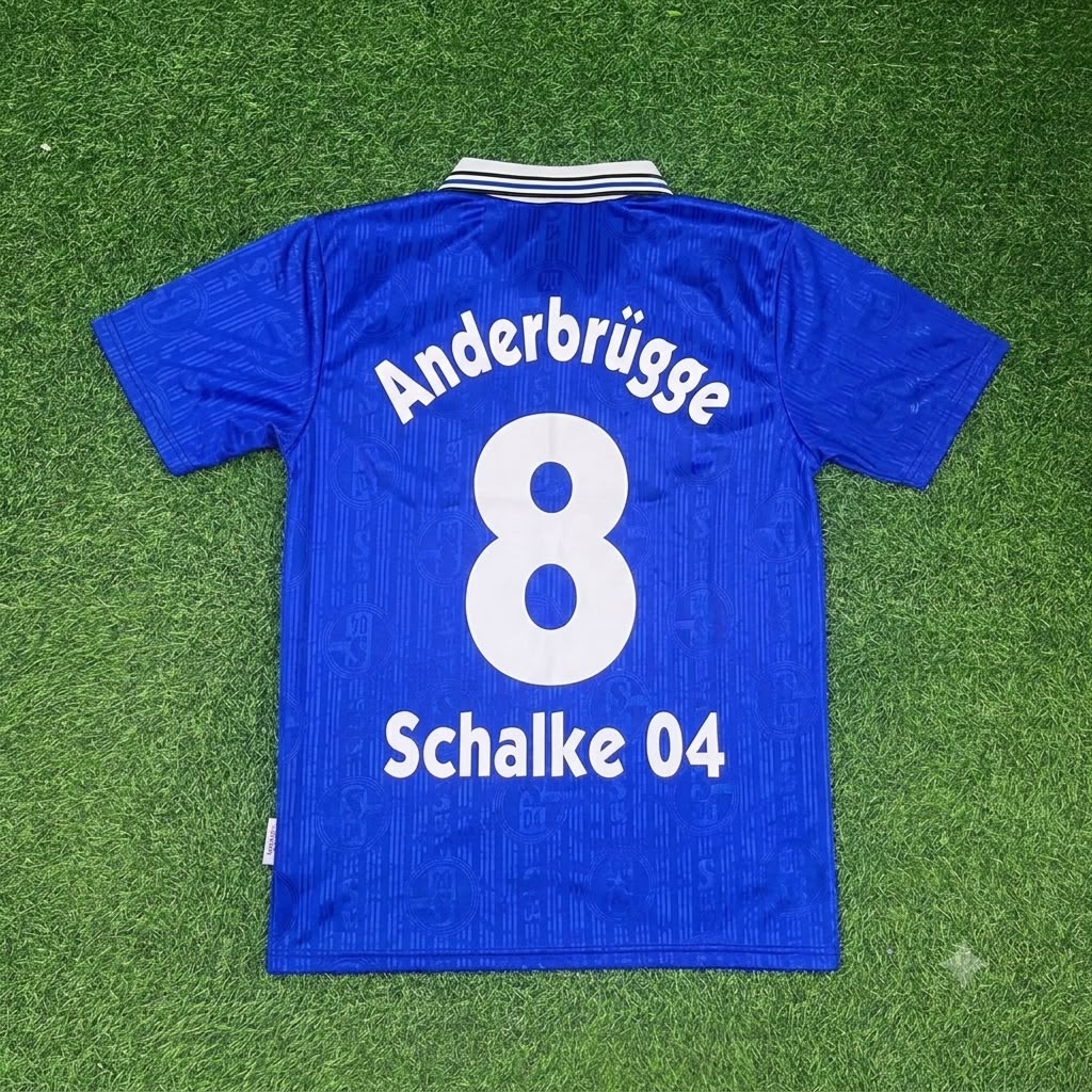 Ingo Anderbrügge Schalke 04 1996-1997 Heim Retro Fußballtrikot Jersey