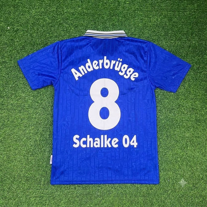 Ingo Anderbrügge Schalke 04 1996-1997 Heim Retro Fußballtrikot Jersey
