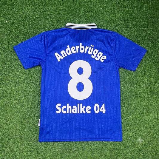 Ingo Anderbrügge Schalke 04 1996-1997 Heim Retro Fußballtrikot Jersey