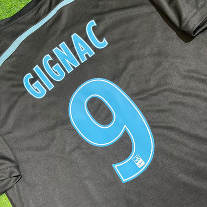 Olympique Marseille 2014-2015 André-Pierre Gignac Season Black Third Retro Football Jersey