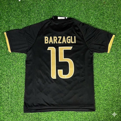 Andrea Barzagli 15- Juventus Retro Black Football Jersey Kit