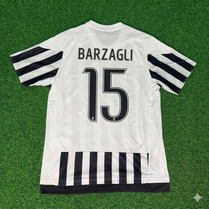 Andrea Barzagli 15-Juventus 2015-2016 Retro Home Football Jersey