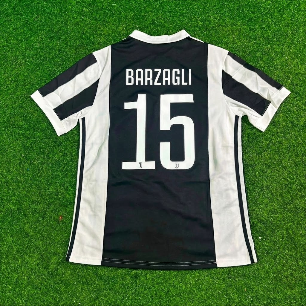 Andrea Barzagli #15 Juventus 2017-2018 Retro Football Jersey Paradise Edition