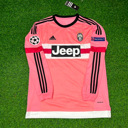 Andrea Barzagli Juventus Pink Retro 2015-2016 Pink Football Jersey