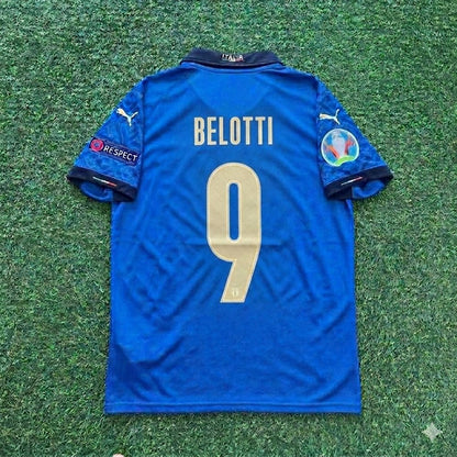 Italy EURO 2020 Andrea Belotti #9 Final Retro Football Jersey