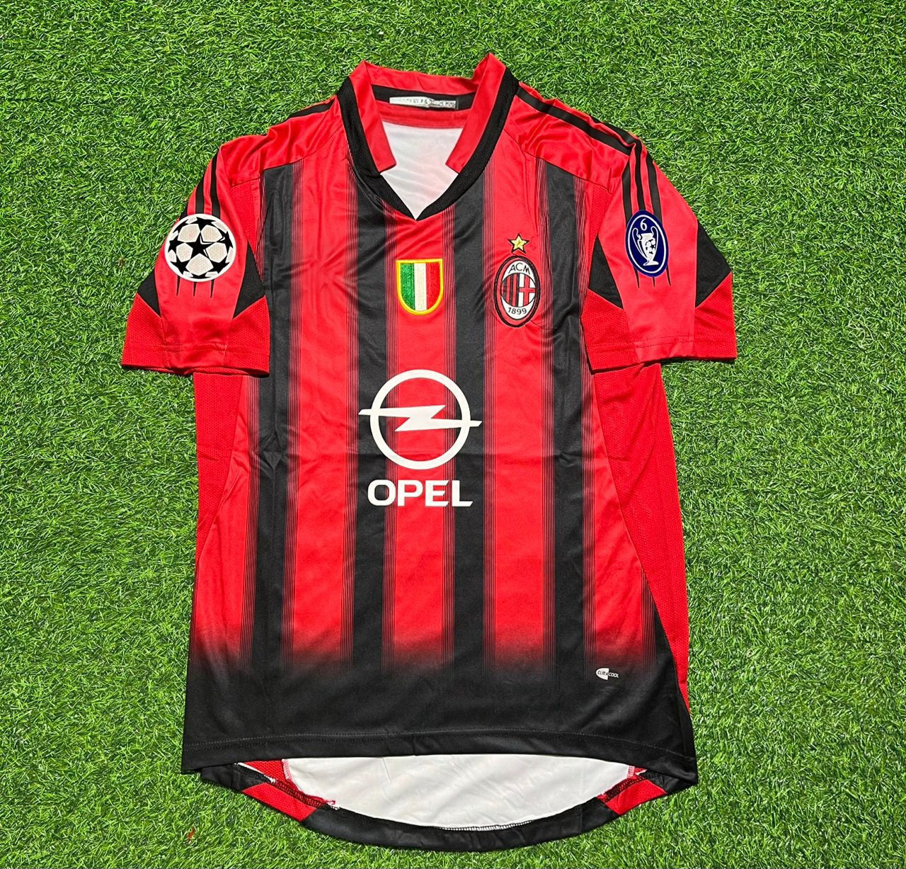 AC Milan 2004 2005 Home Retro Football Jersey Kit