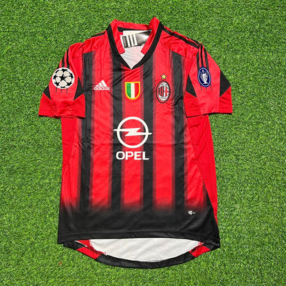 Dario Simic #14 AC Milan 2004 2005 Home Retro Football Jersey Kit