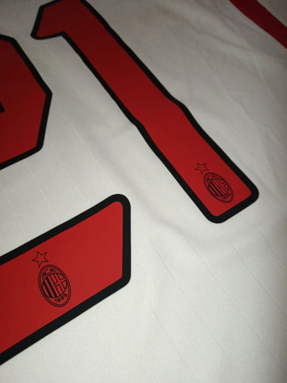 Andrea Pirlo #21 Milan 2007 Final Athene Champions League Final Retro Football Jersey Kit