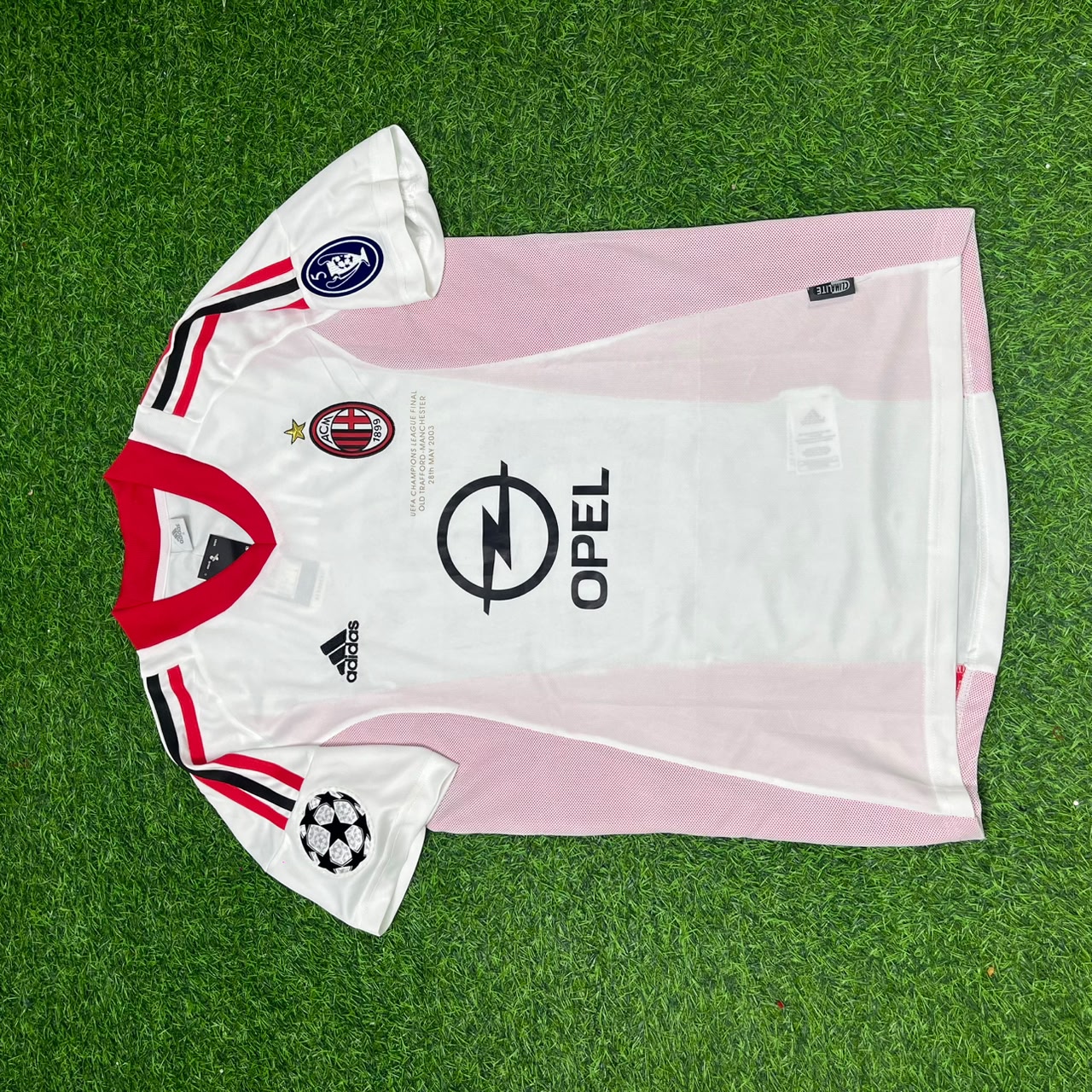 Andrea Pirlo AC Milan 2003 Champions League Final White Retro Football Jersey Kit