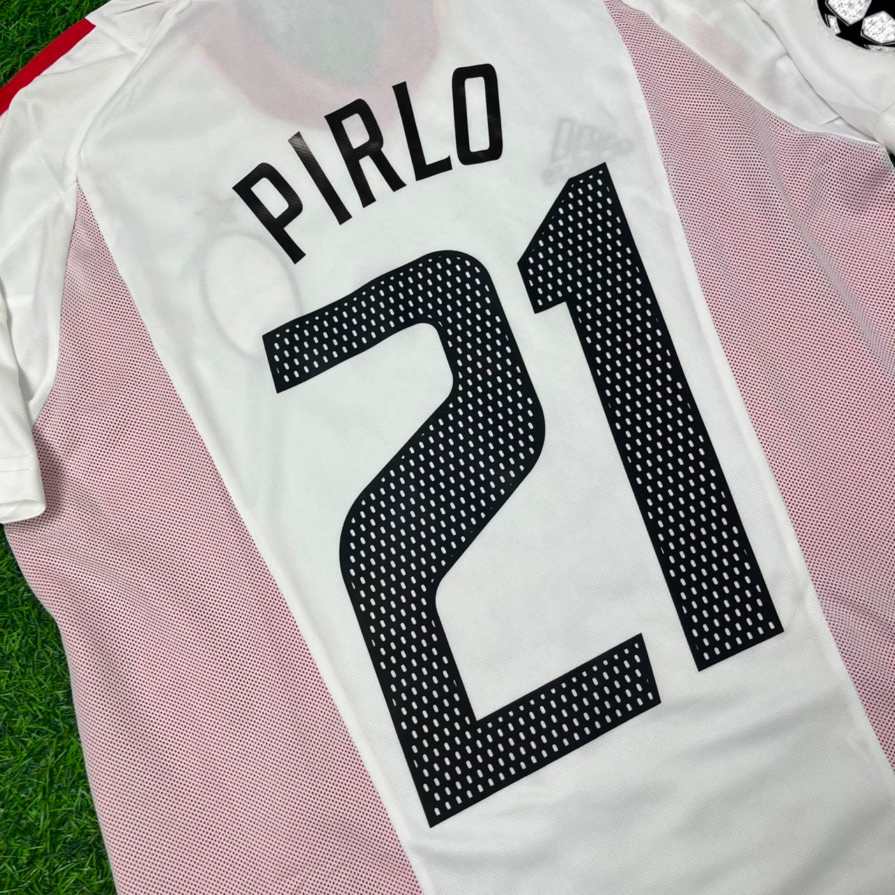 Andrea Pirlo AC Milan 2003 Champions League Final White Retro Football Jersey Kit