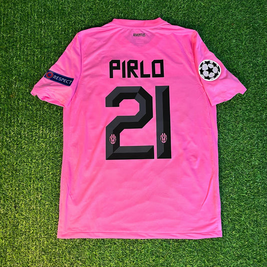Andrea Pirlo Juventus Pink 2012 2013 Season Retro Jersey
