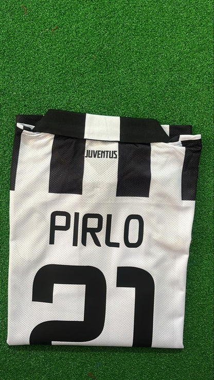 Andrea Pirlo Juventus 2014 2015 Retro Long Sleeve Football Jersey Kit