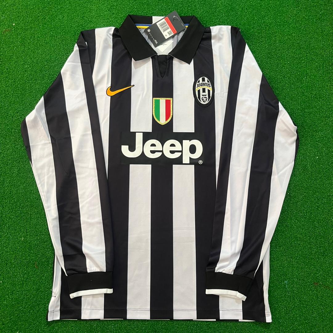 Andrea Pirlo Juventus 2014 2015 Retro Long Sleeve Football Jersey Kit