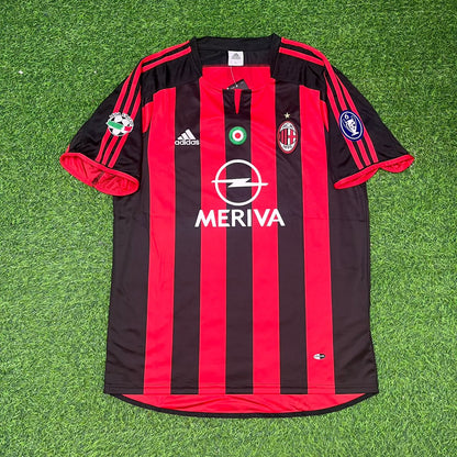 Andrea Pirlo Milan 2003-2004 Home Retro Football Jersey Kit