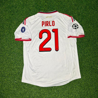 Andrea Pirlo Milan 2009 2010 Season White Retro Football Jersey