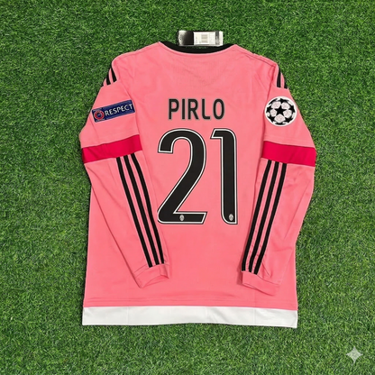 Andrea Pirlo Juventus Pink Retro Pink Football Jersey