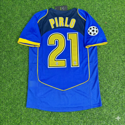 Andrea Pirlo Juventus Blue Retro Football Jersey Kit