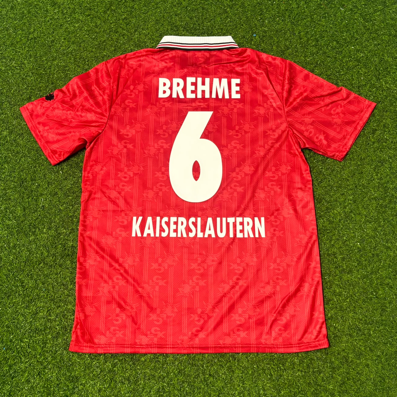 Andreas Brehme 1. FC Kaiserslautern 1996-1998 Heim Retro Fussballtrikot Jersey