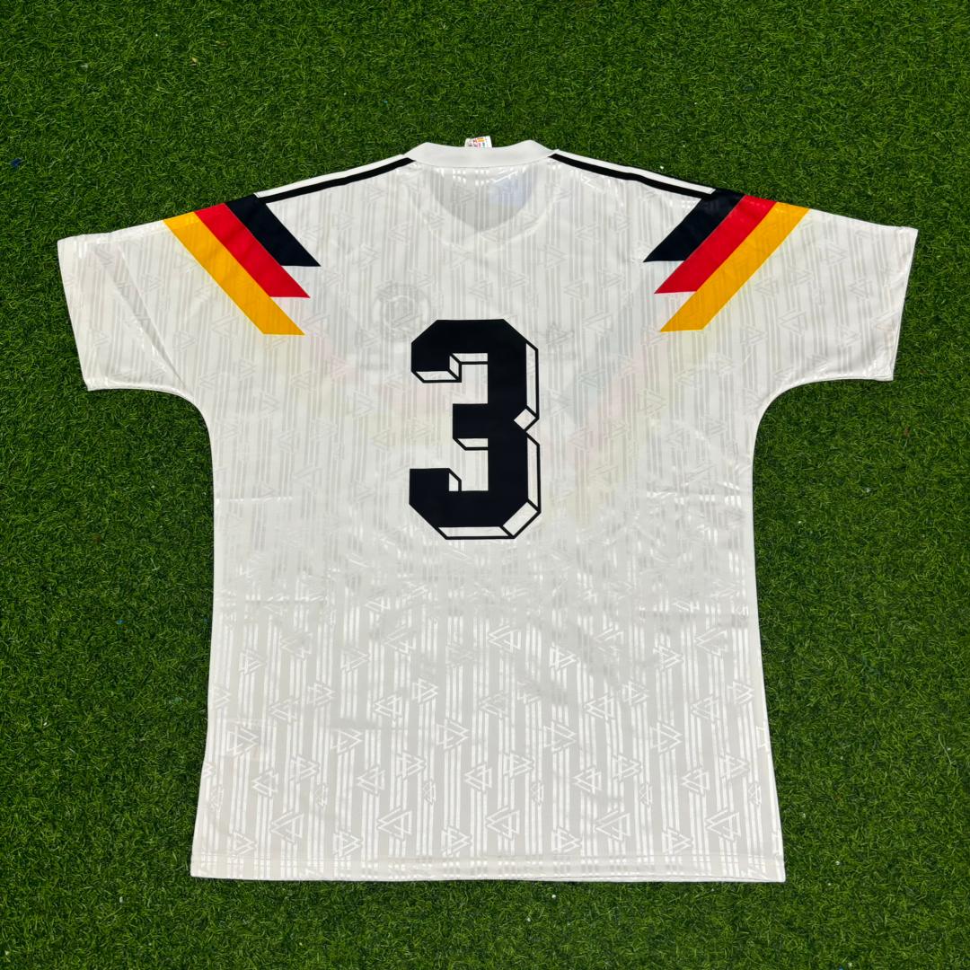 Germany World Cup 1990 Andreas Brehme Deutschland Retro Fußballtrikot
