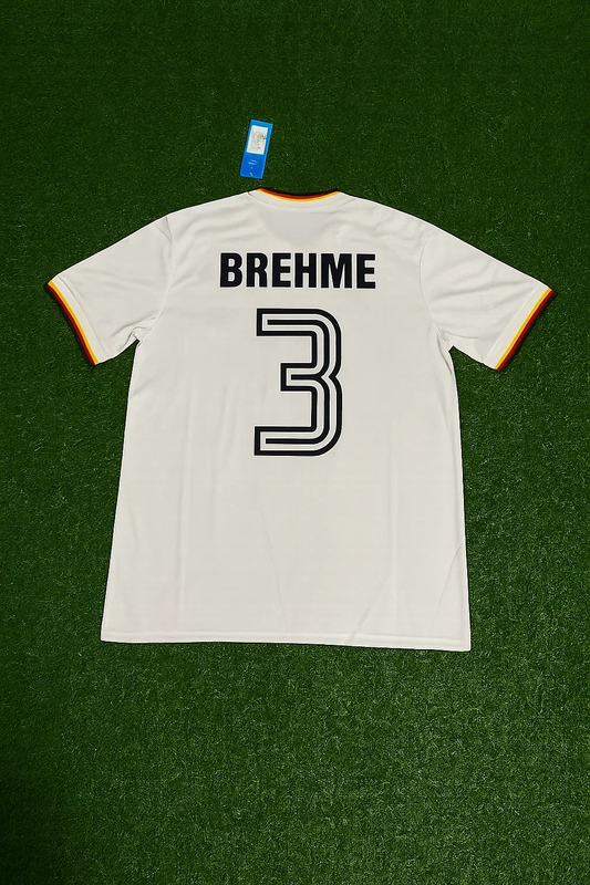 Germany World Cup 1986 Andreas Brehme Retro Football Jersey Kit