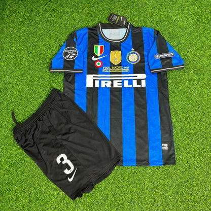 Andreas Brehme Inter Retro Kids Football Jersey Kit