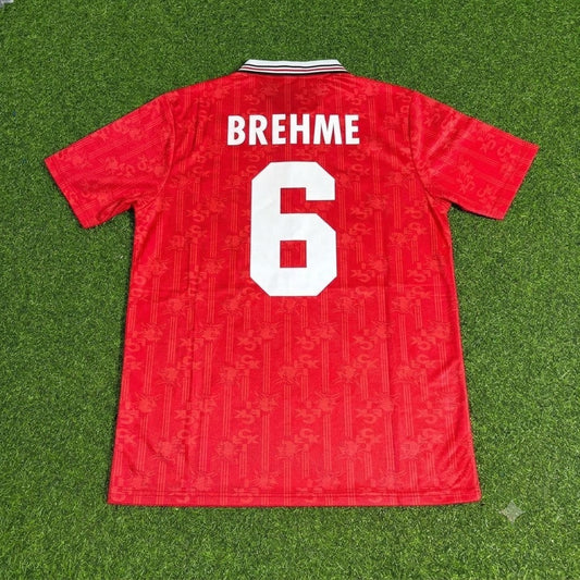 Andreas Brehme FC Kaiserslautern Commemorative Retro Fußballtrikot Jersey