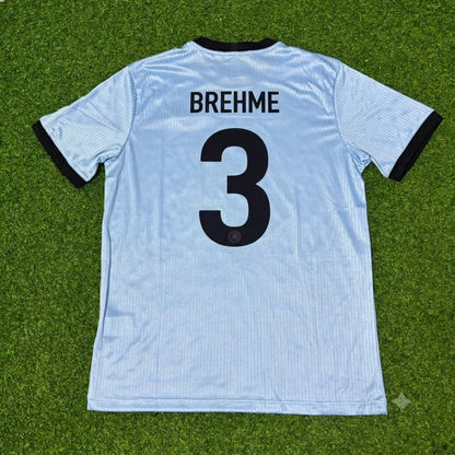 Andreas Brehme Germany 125th Year Special Clear Blue Retro Football Jersey Kit