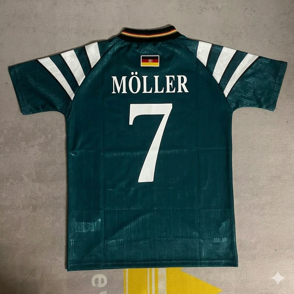 Germany EURO 1996 Andreas Möller Deutschland Retro Football Jersey
