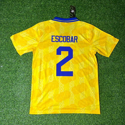 Colombia World Cup 1994 Andrés Escobar Retro Football Jersey Kit