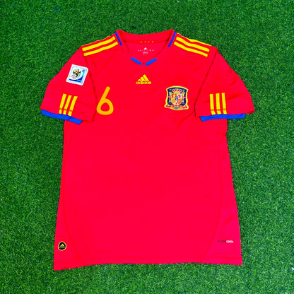 Spain World Cup 2010 Andrés Iniesta #6 Retro Football Jersey Kit