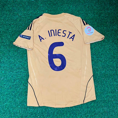 Spain EURO 2008 Andrés Iniesta 6- Retro Football Jersey