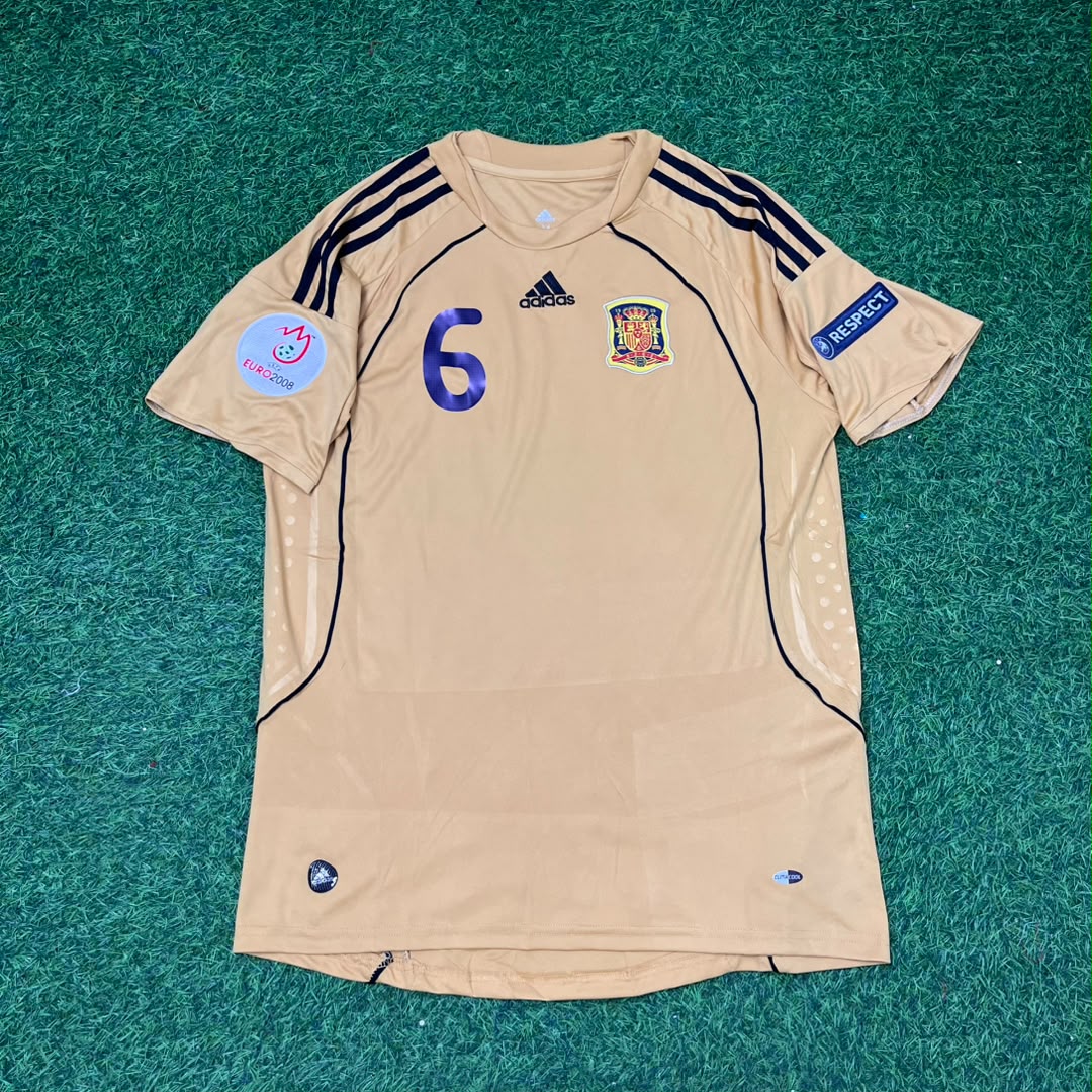 Spain EURO 2008 Andrés Iniesta 6- Retro Football Jersey