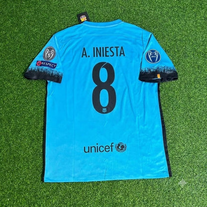 Andres Iniesta Barcelona 2015/2016 Retro Football Jersey Kit