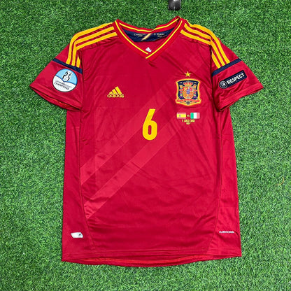 Spain EURO 2012 Andrés Iniesta Final Retro Football Jersey Kit
