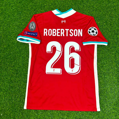 Andrew Robertson 26# Liverpool 2019 2020 Home Retro Football Jersey Kit
