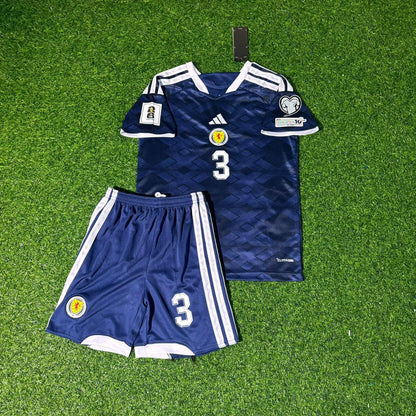 Scotland World Cup 2026 Andrew Robertson Kids Football Jersey Kit