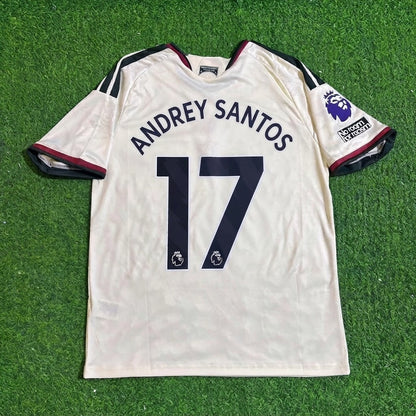 Andrey Santos #17 Manchester United 2027 Football Jersey