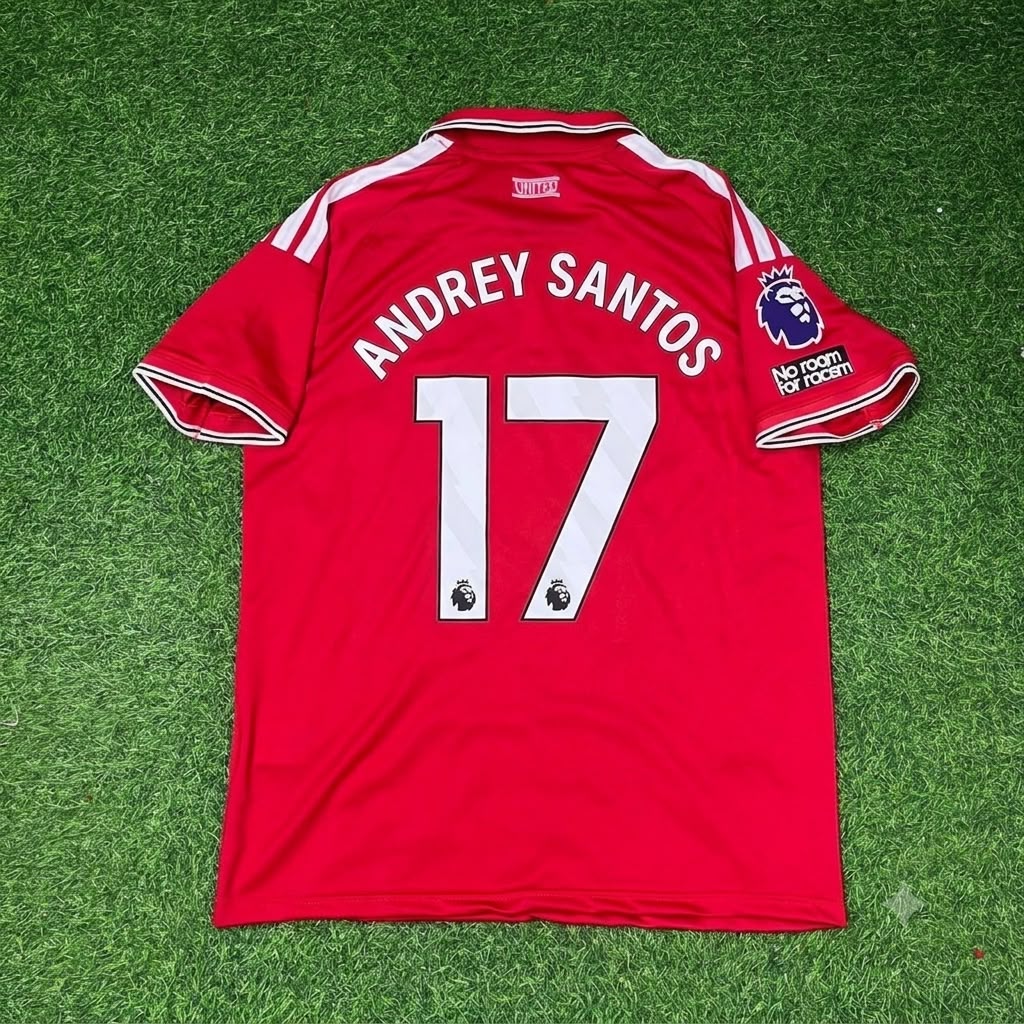 Andrey Santos Manchester United 2027 Football Jersey Soccer Shir