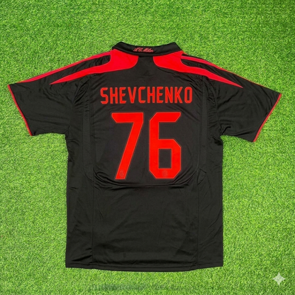 Andriy Shevchenko AC Milan Black Retro Third Football Jersey Kit