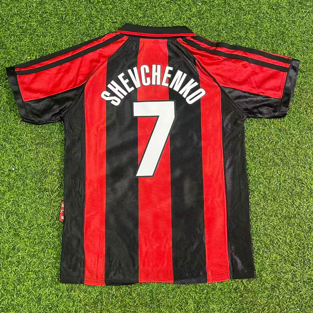 Andriy Shevchenko AC Milan 1998-1999 Kids Retro Football Jersey Kit