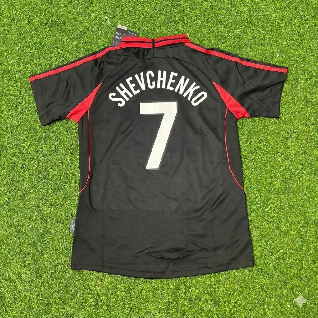 Andriy Shevchenko #7 AC Milan 2000-2001 Away Retro Football Jersey Kit