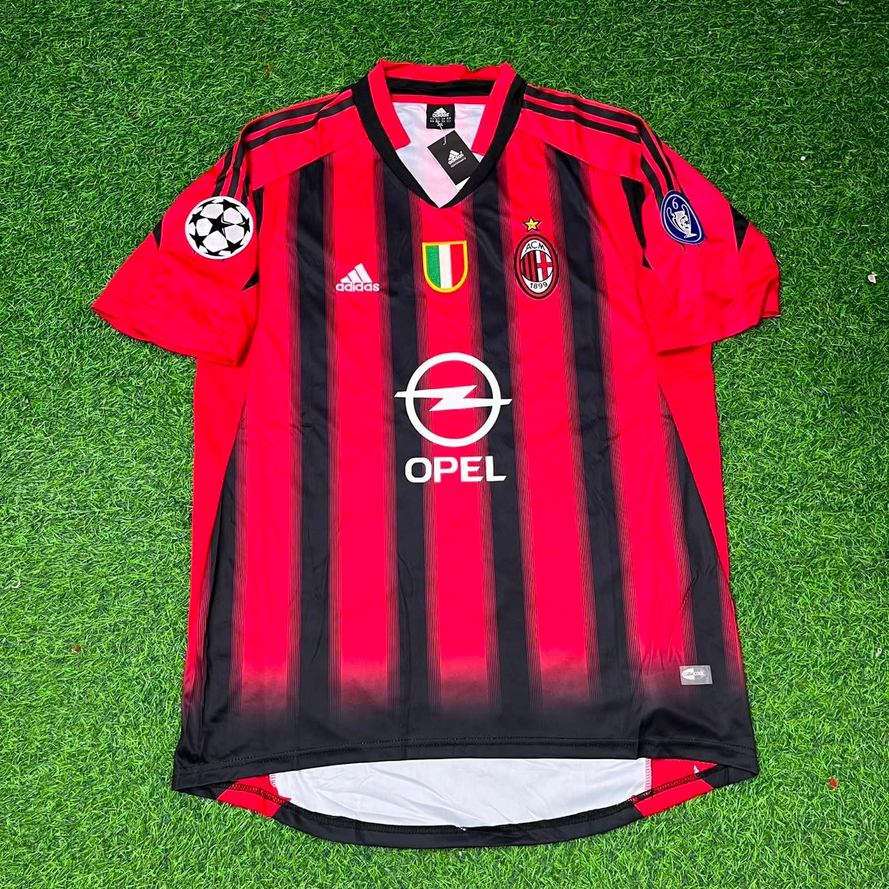 Andriy Shevchenko #7 AC Milan 2004 2005 Home Retro Football Jersey Kit