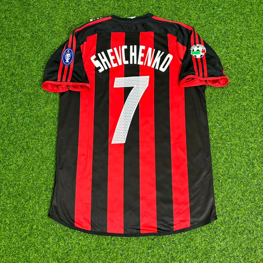 Andriy Shevchenko Milan 2003/2004 Home Retro Football Jersey Kit